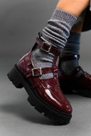 Loafers chunky λουστρίνι TFP - Burgundy - thefashionproject.gr - TFP