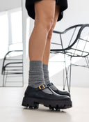 Loafers chunky Mary Janes TFP - Μαύρο - thefashionproject.gr - TFP