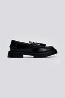 Loafers chunky με κρόσσια CORINA - Μαύρο - thefashionproject.gr - CORINA