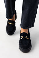 Loafers chunky suede