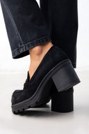 Loafers chunky suede