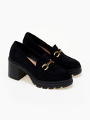 Loafers chunky suede
