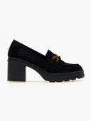 Loafers chunky suede
