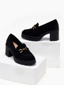 Loafers chunky suede