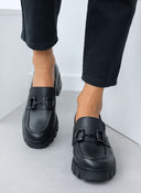 Loafers δερμάτινα chunky με αγκράφα Ragazza 0756