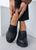 Loafers δερμάτινα chunky με αγκράφα Ragazza 0756 - Μαύρο - thefashionproject.gr - RAGAZZA