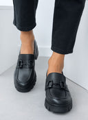 Loafers δερμάτινα chunky με αγκράφα Ragazza 0756 - Μαύρο - thefashionproject.gr - RAGAZZA