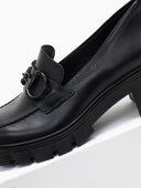 Loafers δερμάτινα chunky με αγκράφα Ragazza 0756 - Μαύρο - thefashionproject.gr - RAGAZZA