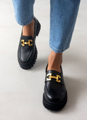 Loafers δερμάτινα chunky με σχέδιο Ragazza 0308 - Μαύρο - thefashionproject.gr - RAGAZZA
