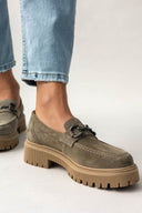 Loafers δερμάτινα chunky Ragazza 0307 - Λαδί - thefashionproject.gr - RAGAZZA