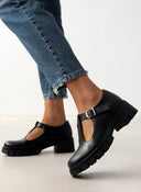 Loafers δερμάτινα Mary Janes Ragazza 0759 - Μαύρο - thefashionproject.gr - RAGAZZA