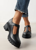 Loafers δερμάτινα Mary Janes Ragazza 0759 - Μαύρο - thefashionproject.gr - RAGAZZA