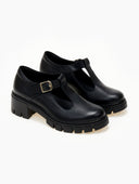 Loafers δερμάτινα Mary Janes Ragazza 0759 - Μαύρο - thefashionproject.gr - RAGAZZA