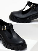 Loafers δερμάτινα Mary Janes Ragazza 0759 - Μαύρο - thefashionproject.gr - RAGAZZA