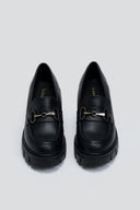 Loafers δερμάτινα με αγκράφα TFP - Μαύρο - thefashionproject.gr - TFP