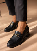 Loafers δερμάτινα με μεταλλική λεπτομέρεια Ragazza 0465-Α