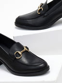 Loafers δερμάτινα με μεταλλική λεπτομέρεια Ragazza 0465-Α