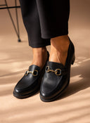Loafers δερμάτινα με μεταλλική λεπτομέρεια Ragazza 0465-Α