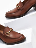 Loafers δερμάτινα με μεταλλική λεπτομέρεια Ragazza 0465-Α