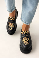 Loafers δερμάτινα με ponyskin TFP