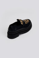 Loafers δερμάτινα με ponyskin TFP - Leopard - thefashionproject.gr - TFP