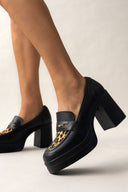 Loafers δερμάτινα με τακούνι TFP