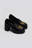 Loafers δερμάτινα με τακούνι TFP