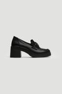 Loafers δερμάτινα με τακούνι Ragazza 0637 - Μαύρο - thefashionproject.gr - RAGAZZA