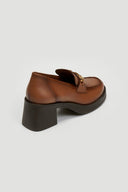 Loafers δερμάτινα με τακούνι Ragazza 0637 - Ταμπά - thefashionproject.gr - RAGAZZA