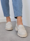 Loafers δερμάτινα Ragazza 0524 - Μπεζ - thefashionproject.gr - RAGAZZA