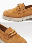 Loafers καστόρινα με κρίκους Ragazza 0528 - Ταμπά - thefashionproject.gr - RAGAZZA