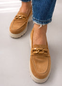 Loafers καστόρινα με κρίκους Ragazza 0528 - Ταμπά - thefashionproject.gr - RAGAZZA