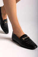 Loafers με print TFP - Μαύρο - thefashionproject.gr - TFP