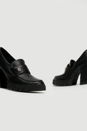 Loafers με τακούνι - Μαύρο - thefashionproject.gr - Joalice