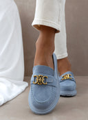 Loafers suede με μεταλλικό στοιχείο Erynn