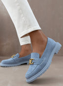 Loafers suede με μεταλλικό στοιχείο Erynn
