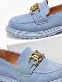 Loafers suede με μεταλλικό στοιχείο Erynn
