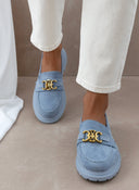 Loafers suede με μεταλλικό στοιχείο Erynn