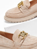 Loafers suede με μεταλλικό στοιχείο Erynn