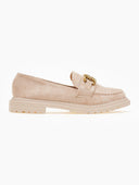 Loafers suede με μεταλλικό στοιχείο Erynn