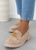 Loafers suede με μεταλλικό στοιχείο Erynn