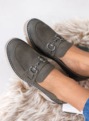 Loafers suede με τακούνι Refresh 171417