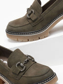 Loafers suede με τακούνι Refresh 171417 - Χακί - thefashionproject.gr - Refresh
