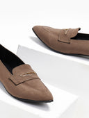 Μπαλαρίνες suede μυτερά estil