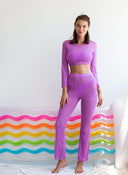 Μαγιό four pieces με σετ διαφάνεια - Μωβ ανοιχτό - thefashionproject.gr - The Fashion Project