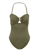 Μαγιό ολόσωμο strapless ONLY 15314714 - Χακί - thefashionproject.gr - ONLY - 22296022003