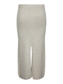Μάλλινη φούστα με άνοιγμα PIECES 17152020 - Μπεζ - thefashionproject.gr - PIECES