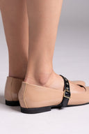 Mary Janes λουστρίνι με τρουκς ESTIL - Nude - thefashionproject.gr - Estil - 23766004003