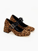 Γόβες Mary Janes suede με print TFP