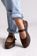 Mary Janes with Animal Print and Strap Xti 144238 - Leopard suede - thefashionproject.gr - Xti Footwear